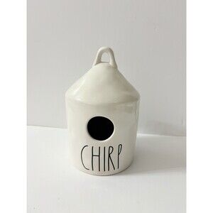 Rae Dunn‎ Round Birdhouse by Magenta Round CHIRP, Bird print on back